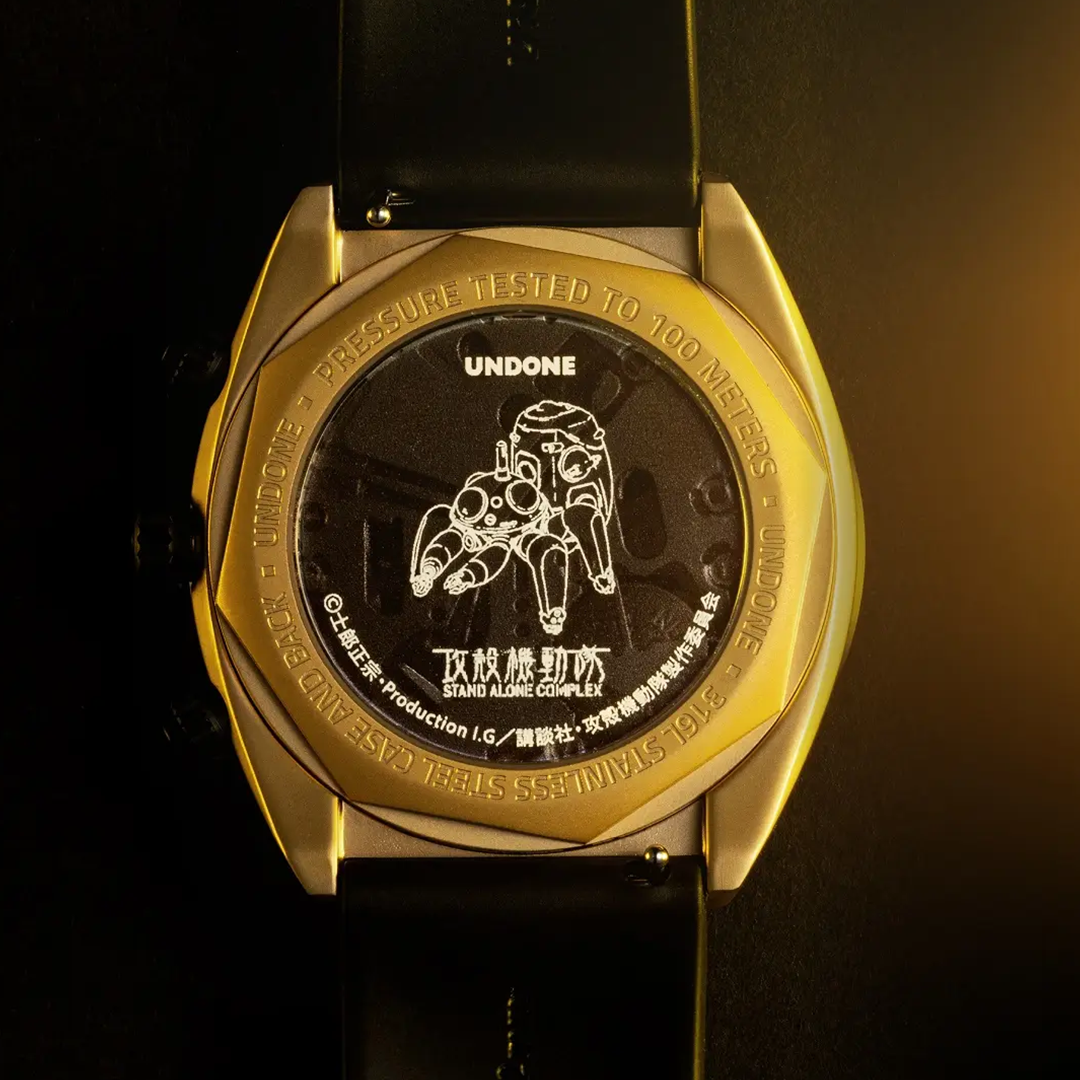 UNDONE × 『攻殻機動隊 S.A.C.』ウォッチ、3種ラインナップで登場