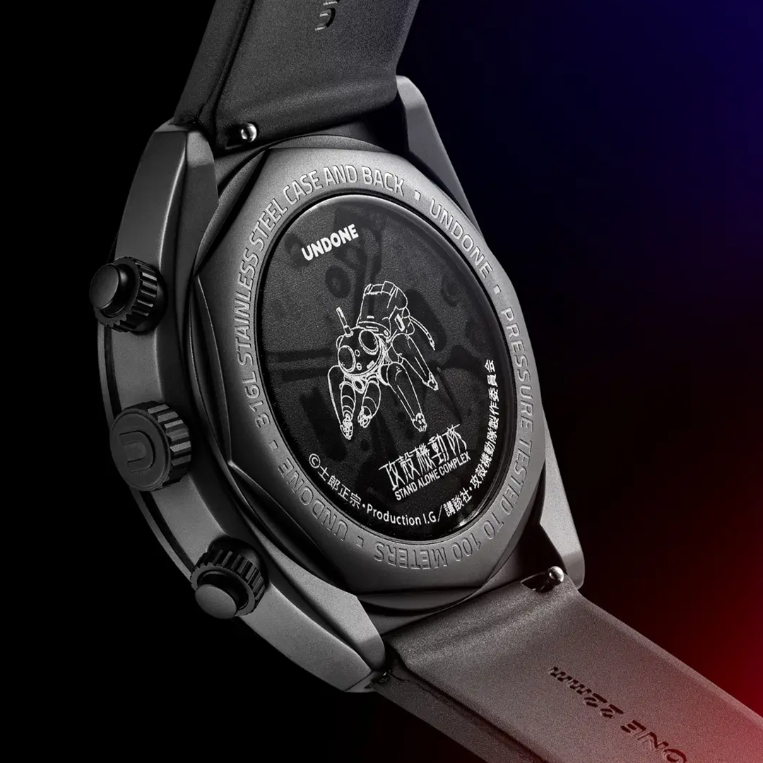 UNDONE × 『攻殻機動隊 S.A.C.』ウォッチ、3種ラインナップで
