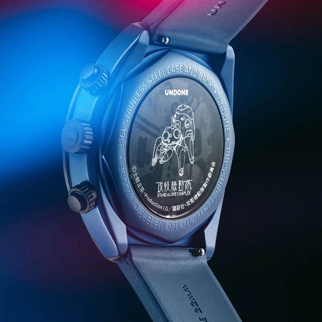UNDONE × 『攻殻機動隊 S.A.C.』ウォッチ、3種ラインナップで登場