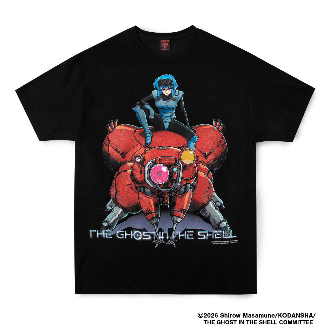 THE GHOST IN THE SHELL” × GEEKS RULE Collaboration T-Shirt | Ghost